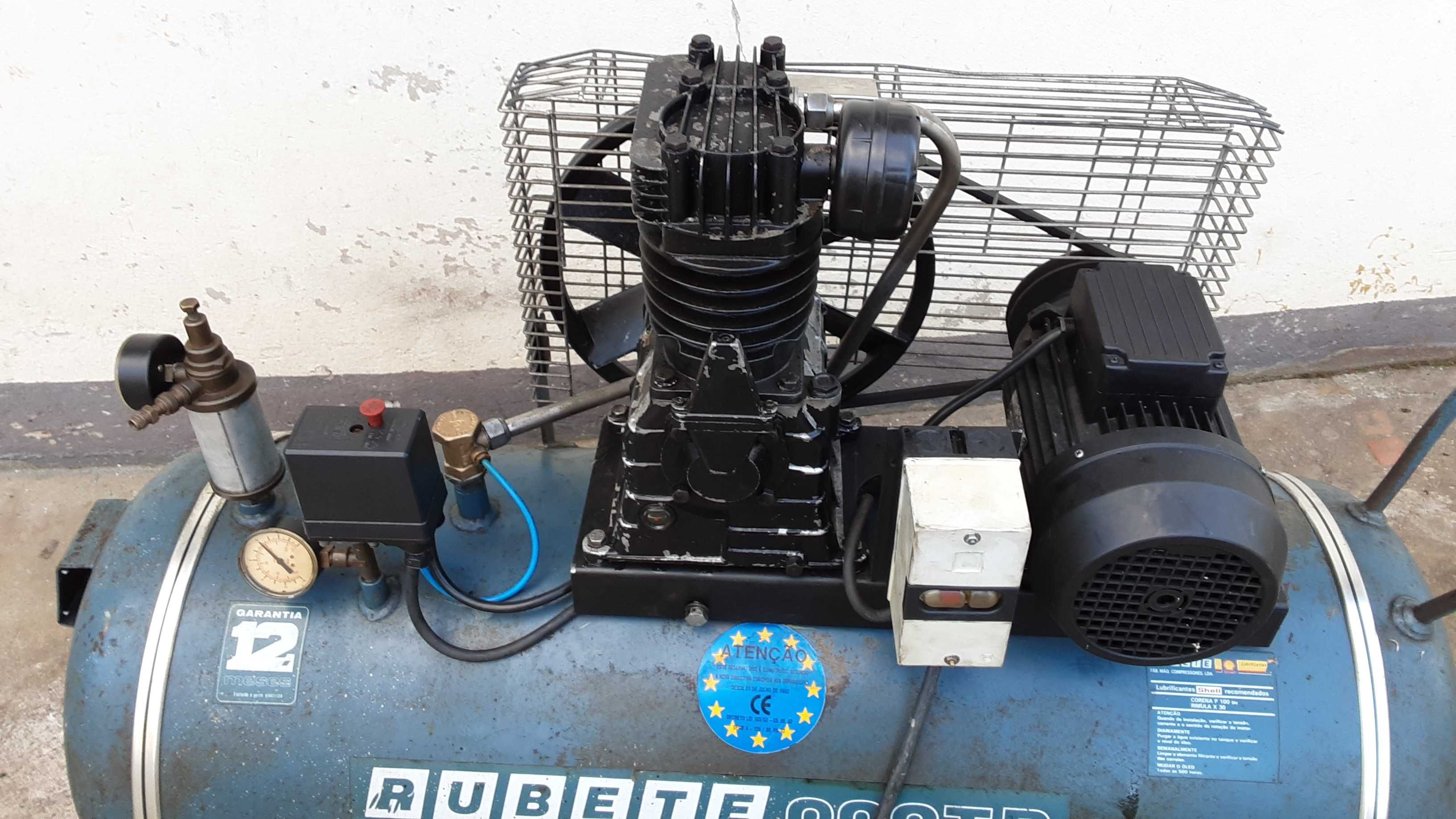 Compressor rubete 200 litros cabeça nova