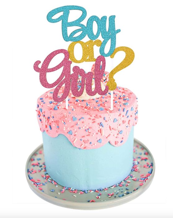 Topo de bolo Baby Shower / Chá de Revelação Bebé