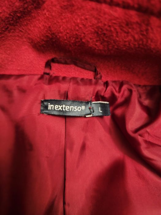Casaco de Senhora 3 quartos vermelho escuro da In Extenso