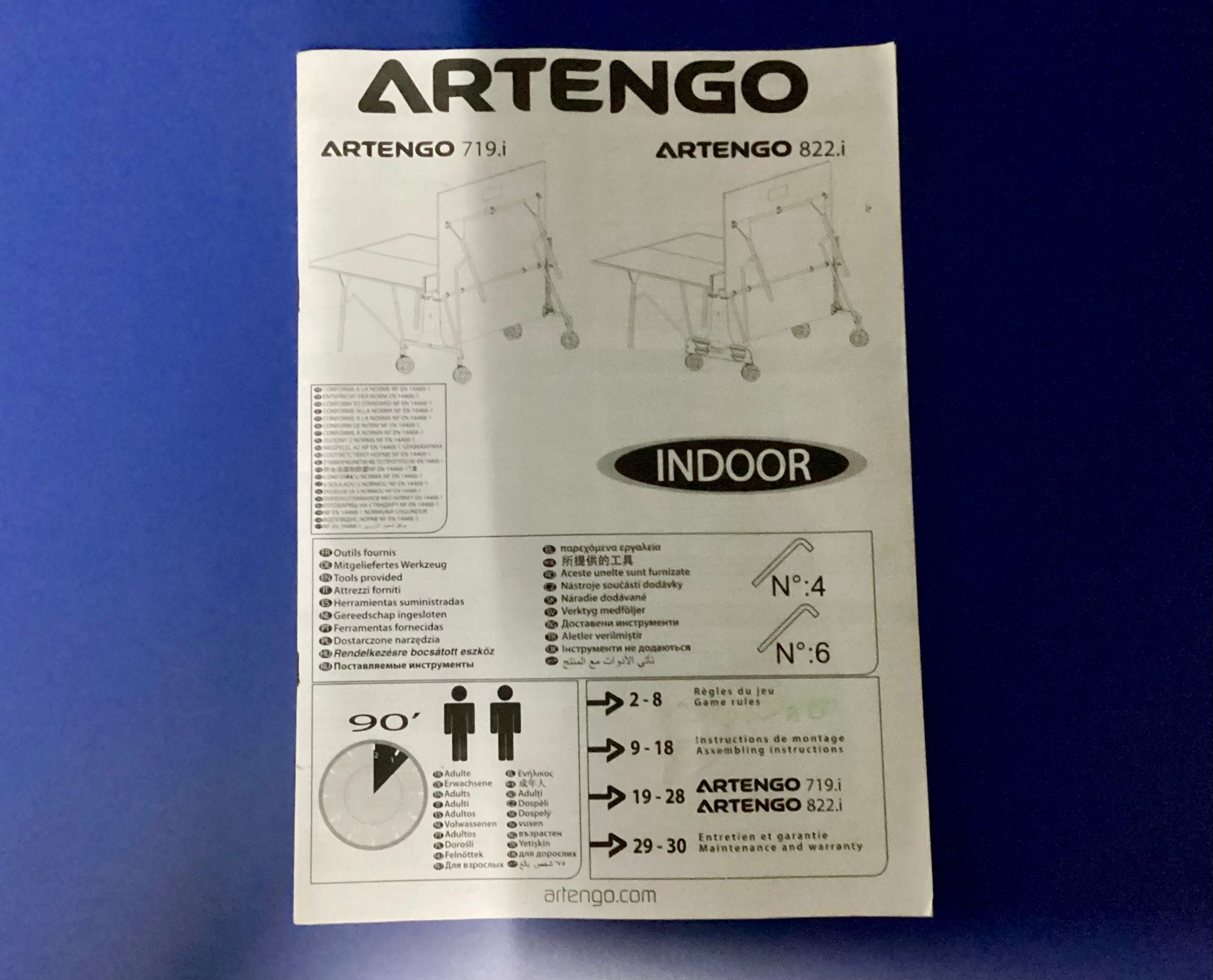 Mesa ping pong indoor Artengo 822 I - Nunca usada