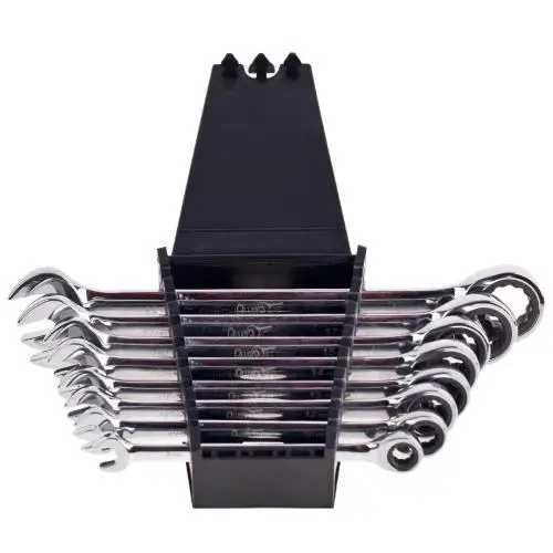 Набір комбінованих ключів з тріскачкою Alloid НК-2081-8 8 шт (8-19 мм)