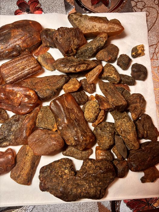 Bursztyn baltycki ładne kawalki