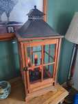 Lampa, lampion drewniany