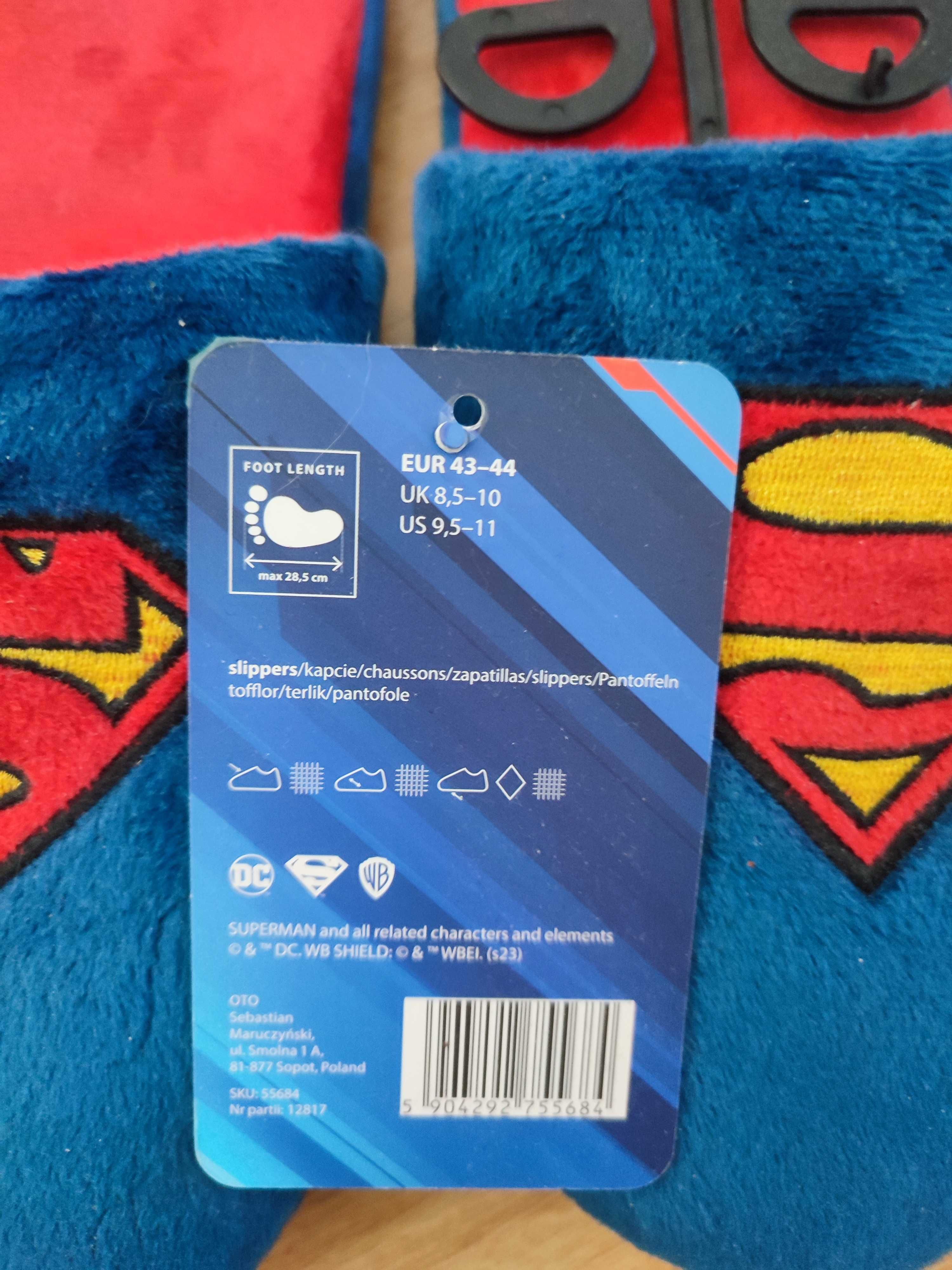Kapcie Superman nowe 42-43