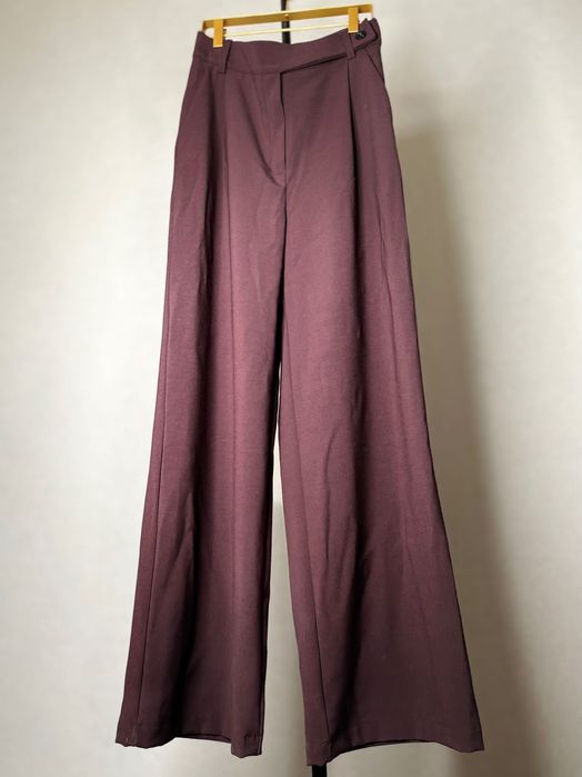 М Л новые с бирками Палаццо брюки шоколадный цвет широкие wide leg