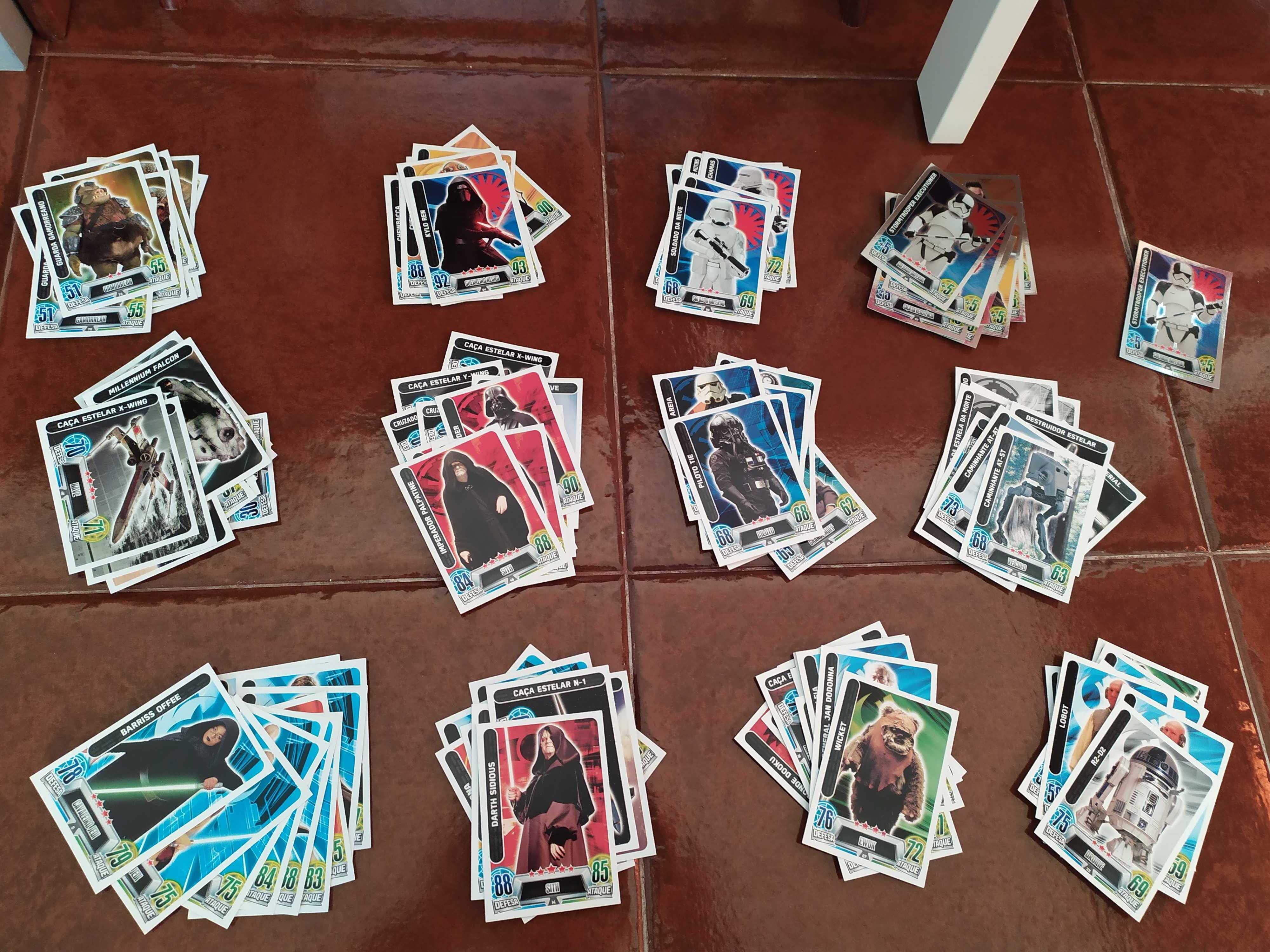 Topps Star Wars Force Attax Trading Card Games - Lote de 121 Cartas