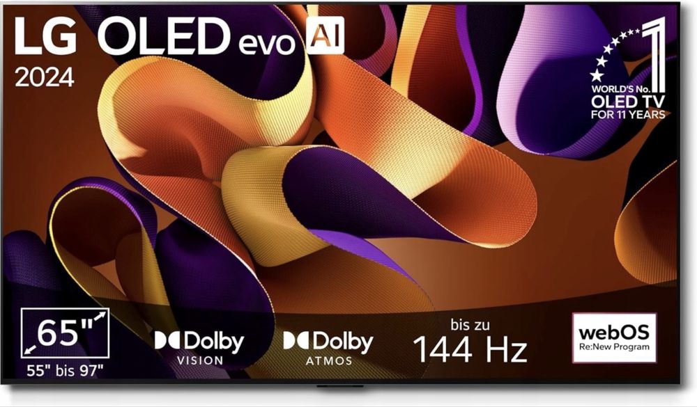 Telewizor OLED LG OLED65G45LW 65 cali 4K UHD 144hz GWARANCJA