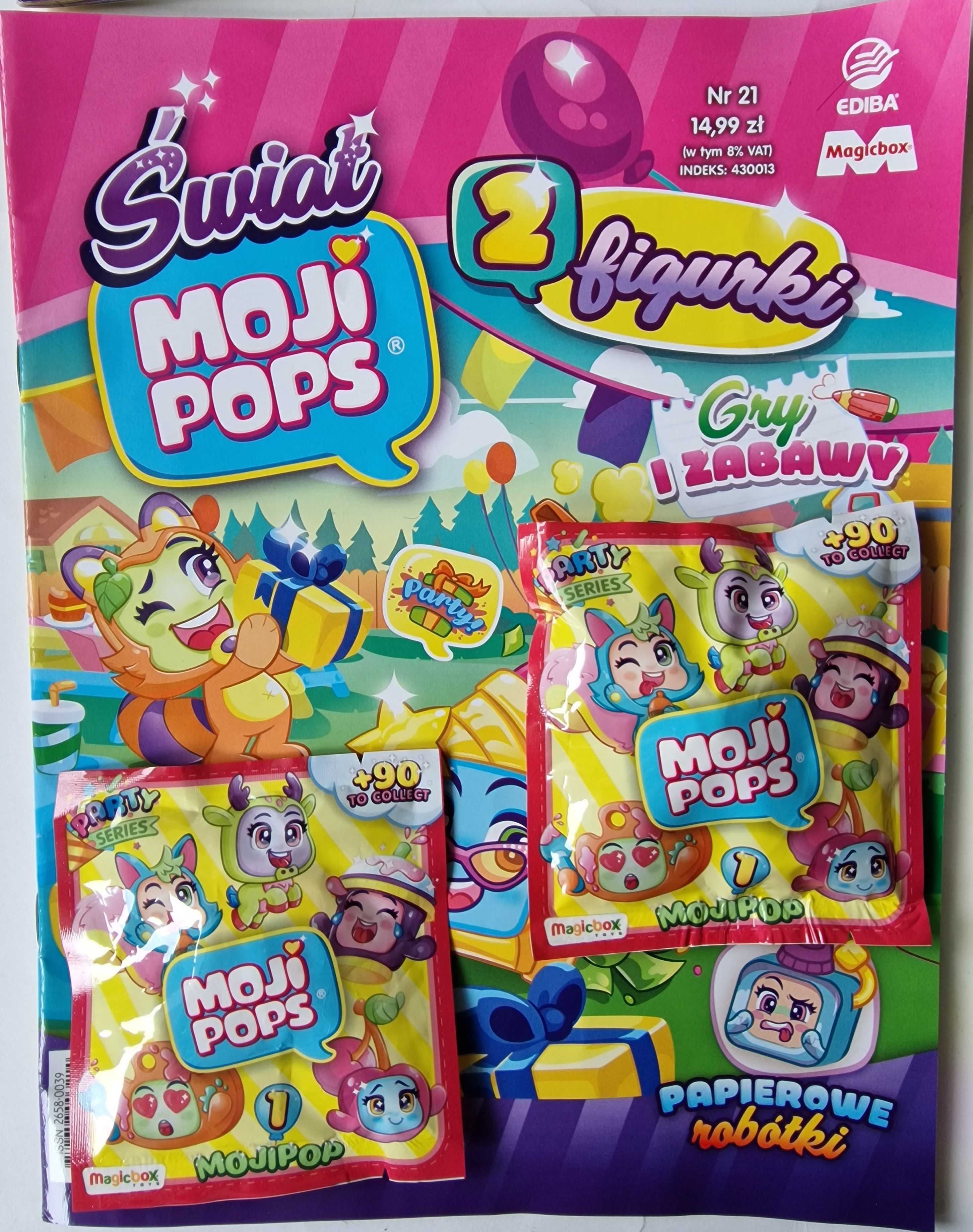 5 w 1 Mojipops 20/21/22/23 saszetki 8 figurki +gratis kalendarz