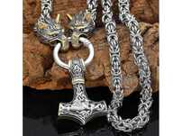 Colar viking martelo de Thor