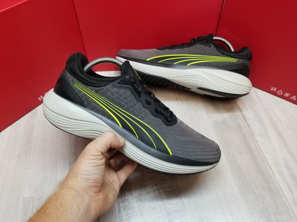 Чоловічі кросівки Men's Puma Scend Pro Ultra Puma Black-Lime (Оригінал