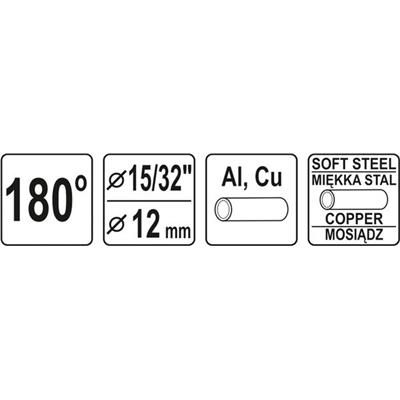 Giętarka do rur 12mm miedź aluminium stal Yato