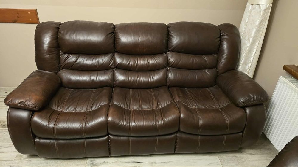 Kanapa z skóry naturalnej