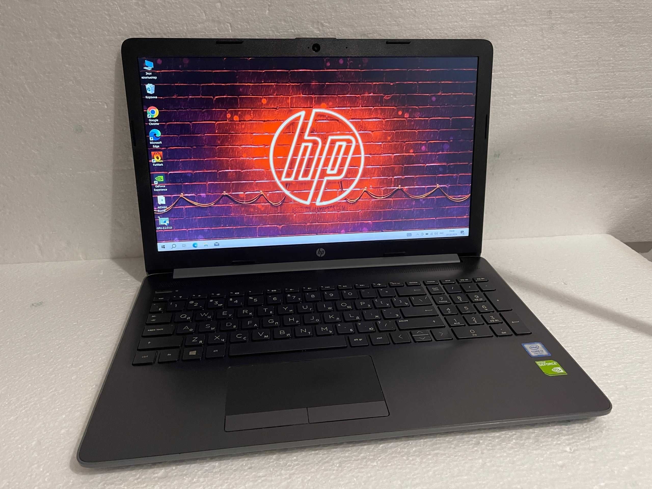 Игровой СВЕЖАК!!  HP Laptop 15 + (Core 7" го покол.) + ТОП Видео GDDR5