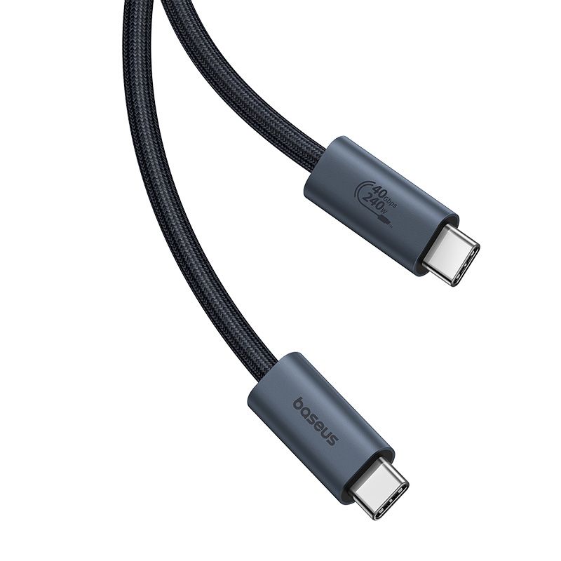 kabel przewód usb-c - usb-c 240w pd 8k 60hz 40gb/s 1m czarny
