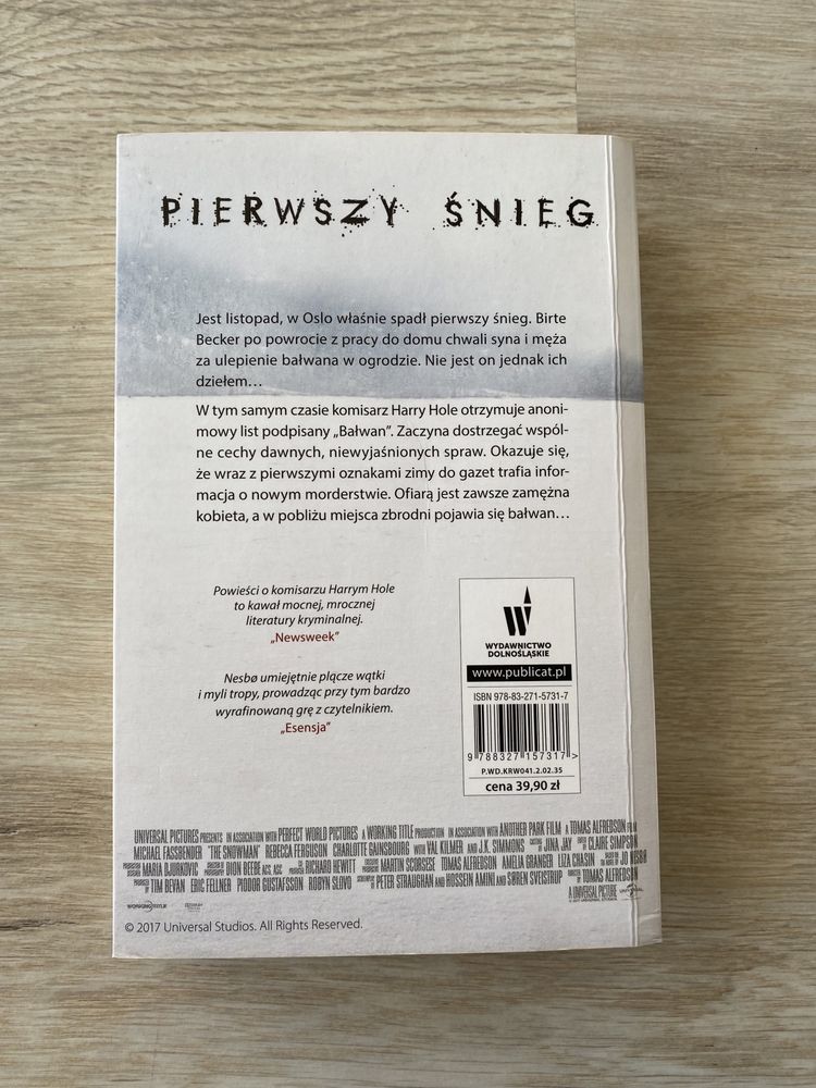 Książka Pierwszy śnieg Jo nesbo