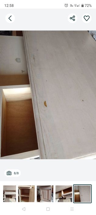 Biurko drewniane w stylu retro Vintage