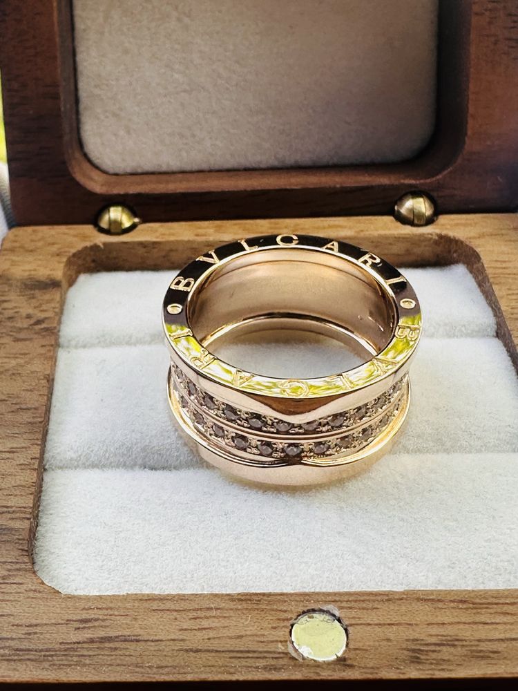 Золотое кольцо bvlgari 585