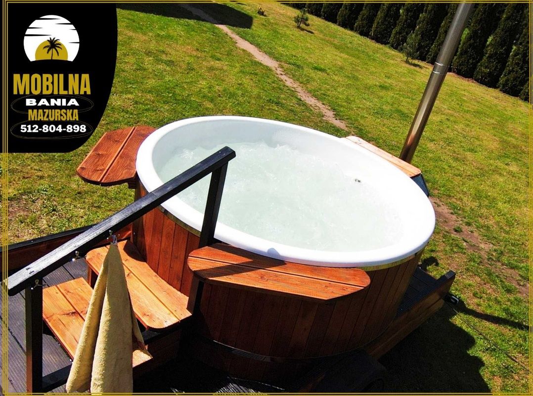 Mobilna bania/jacuzzi/balia // PROMOCJA 500ZŁ/WEEKEND / DREWNO GRATIS