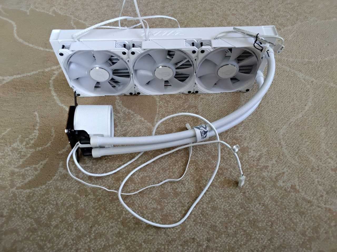 водяне охолодження asus rog ryuo iii 360 argb white
