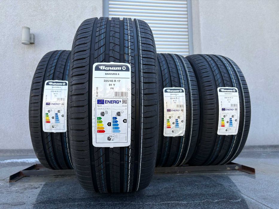komplet lato 225/45R17 Barum Bravuris 6 prod. 2025 rok!  91Y C,B,70db