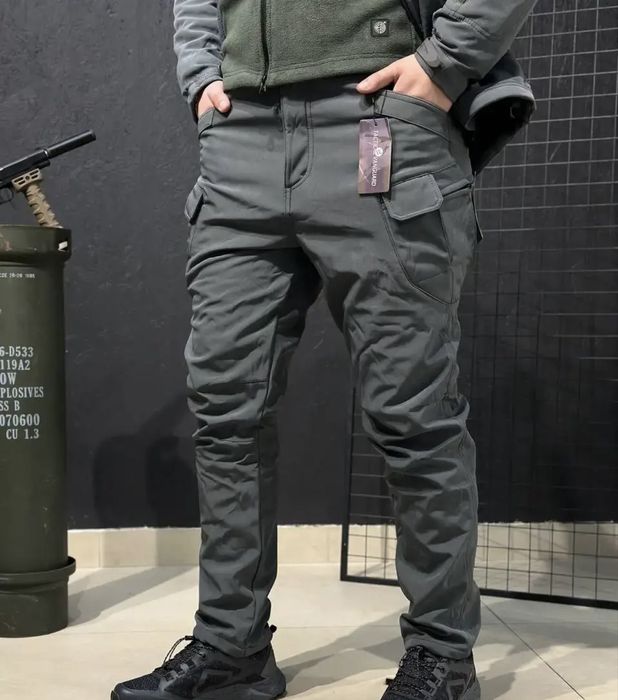 Костюм софтшел Gwild Сірий Soft Shell на флісі