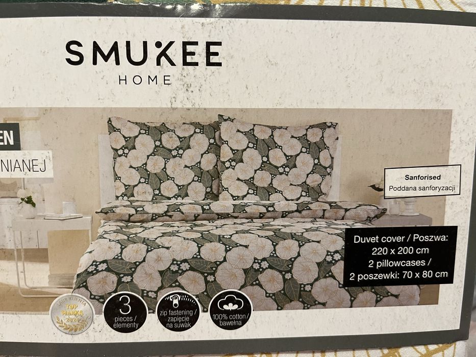 Pościel z satyny bawełnianej 220 x 200