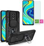 Etui Pancerne do Xiaomi Redmi Note 9s + Szkło Hartowane