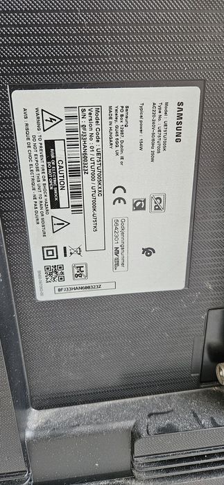 TV Samsung UE75TU7005k