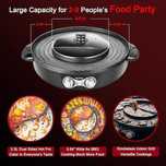 Elektryczny garnek hotpot i grill elektryczny 220 V, 2200 W, grill