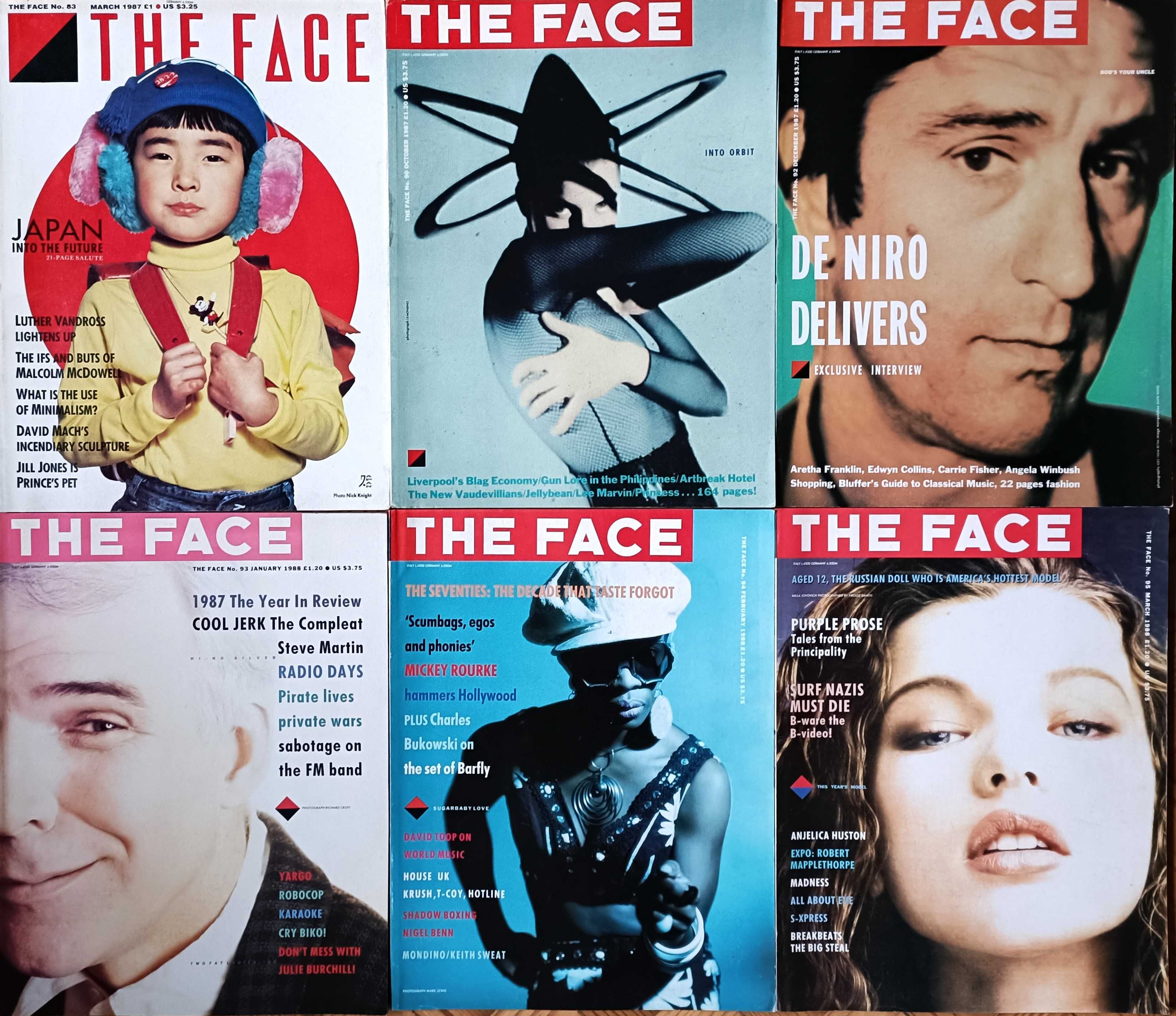45 números da revista The Face, anos 80, por apenas 275€!