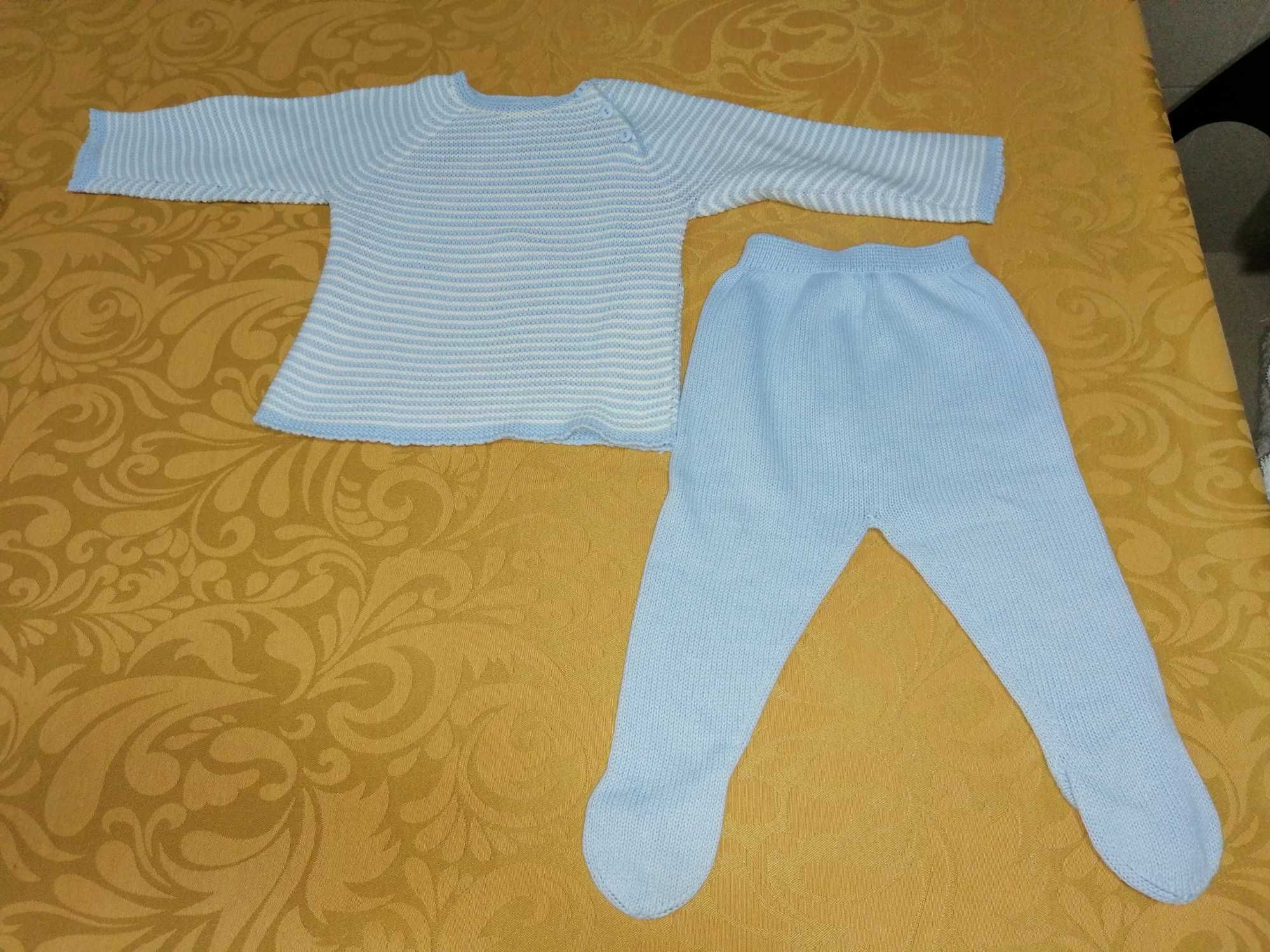 Conjunto em malha, Zippy, tamanho 3 a 6 meses (68cm)