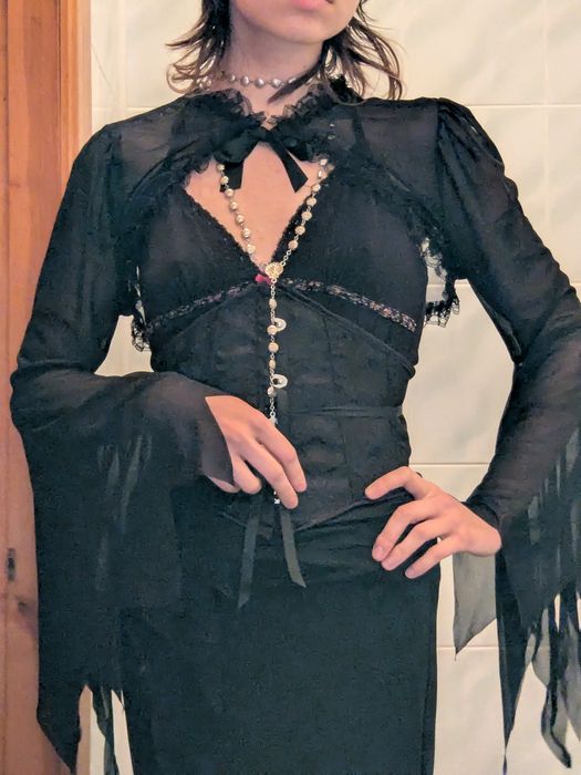 Болеро накидки готичні рукава довгі мереживні