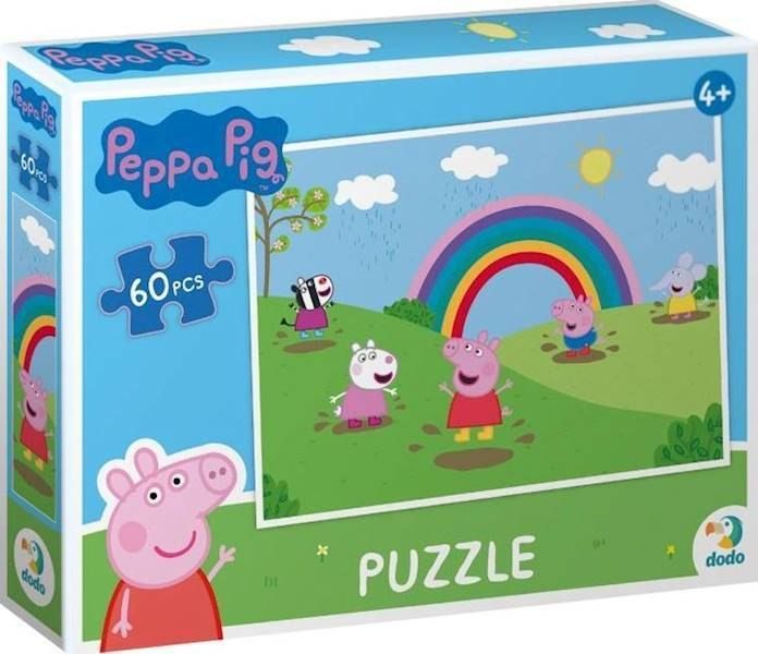 Puzzle świnka peppa 60 elementów peppa pig układanka dla najmłodszych