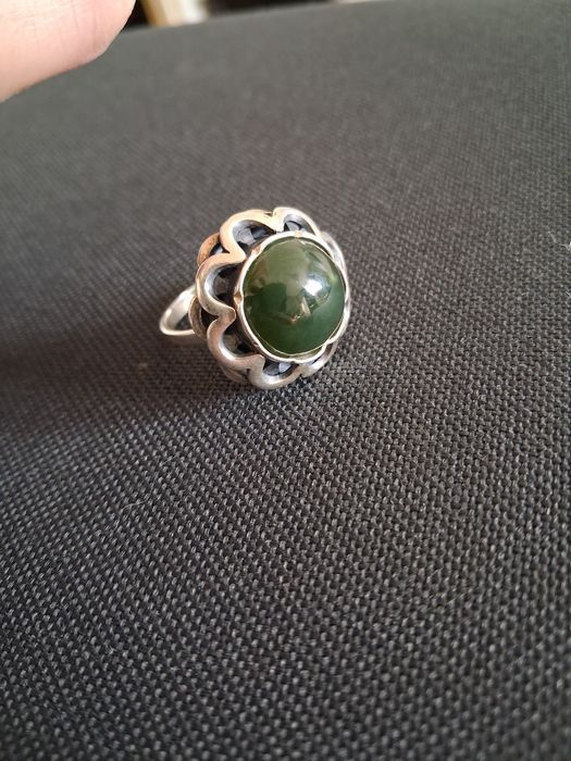 Stary srebrny pierścionek Warmet