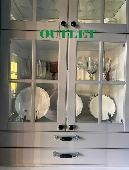 Uchwyt meblowy glamour kryształowy czarny z kryształem 96mm