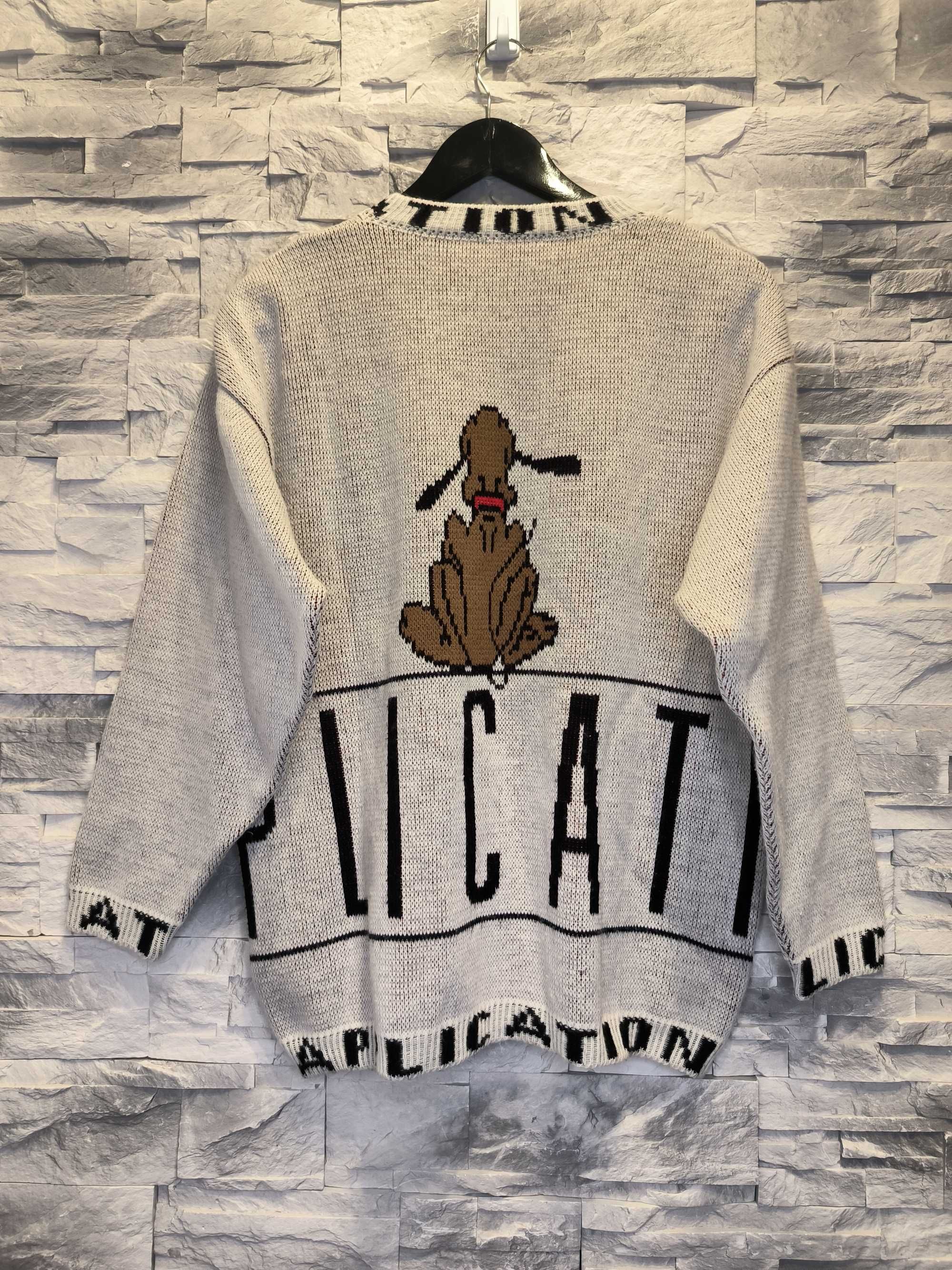 Vintage Disney Sweter Lata 90 Szary Damski
