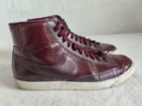 Nike Blazer Mid Women 39 25cm deep burgundy Leather Snakeskin Premium