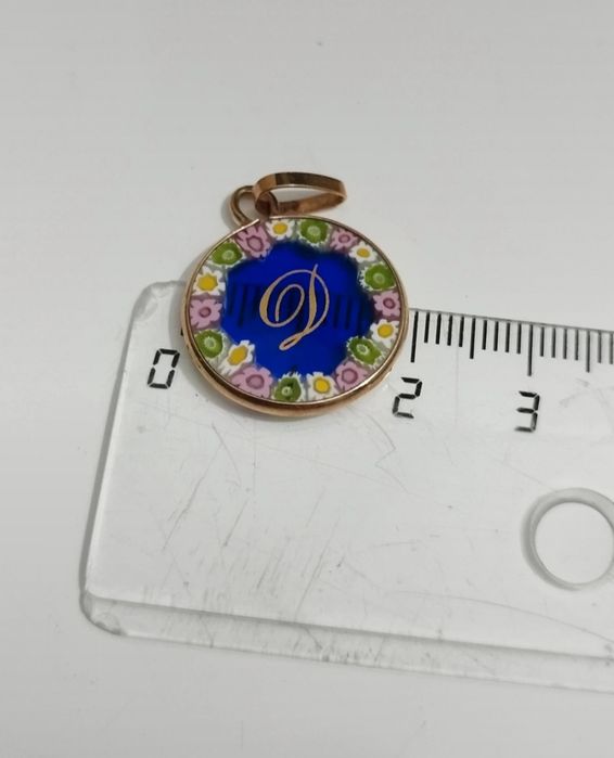 Medalha em prata 925 - Letra D