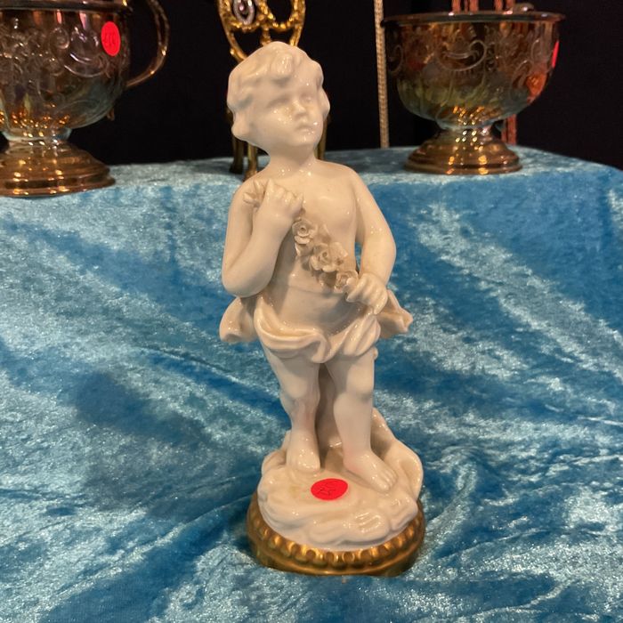 Vista alegre 1 estação porcelana pintura manual 17 cm