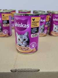 Whiskas Puszka Kurczak w sosie Mokra Karma dla kota op. 400g 9szt.