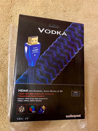 Коробка от HDMI кабеля Audioquest Vodka