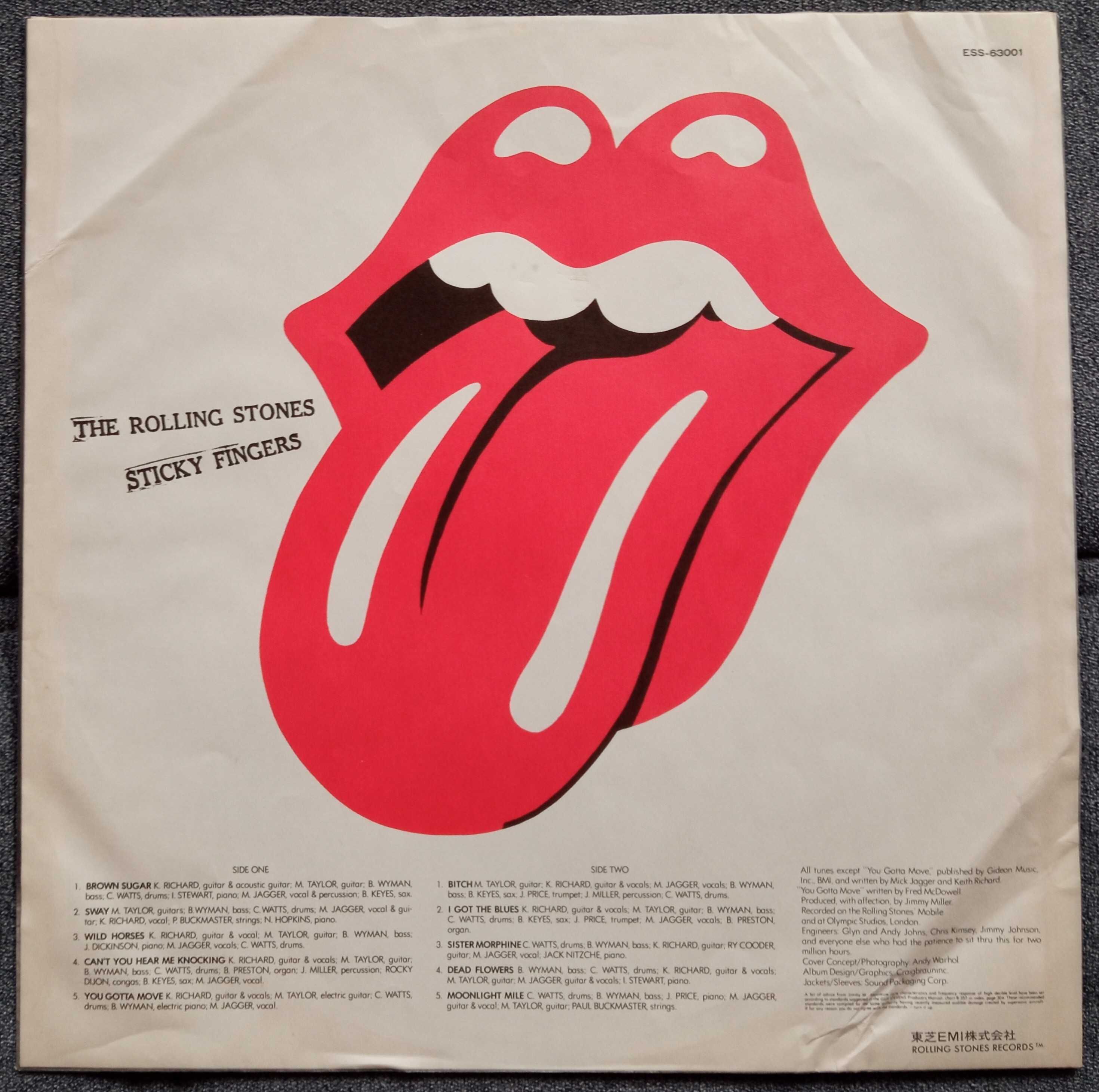 The Rolling Stones Sticky Fingers 1979 Zipper cover Japan Obi rarytas!