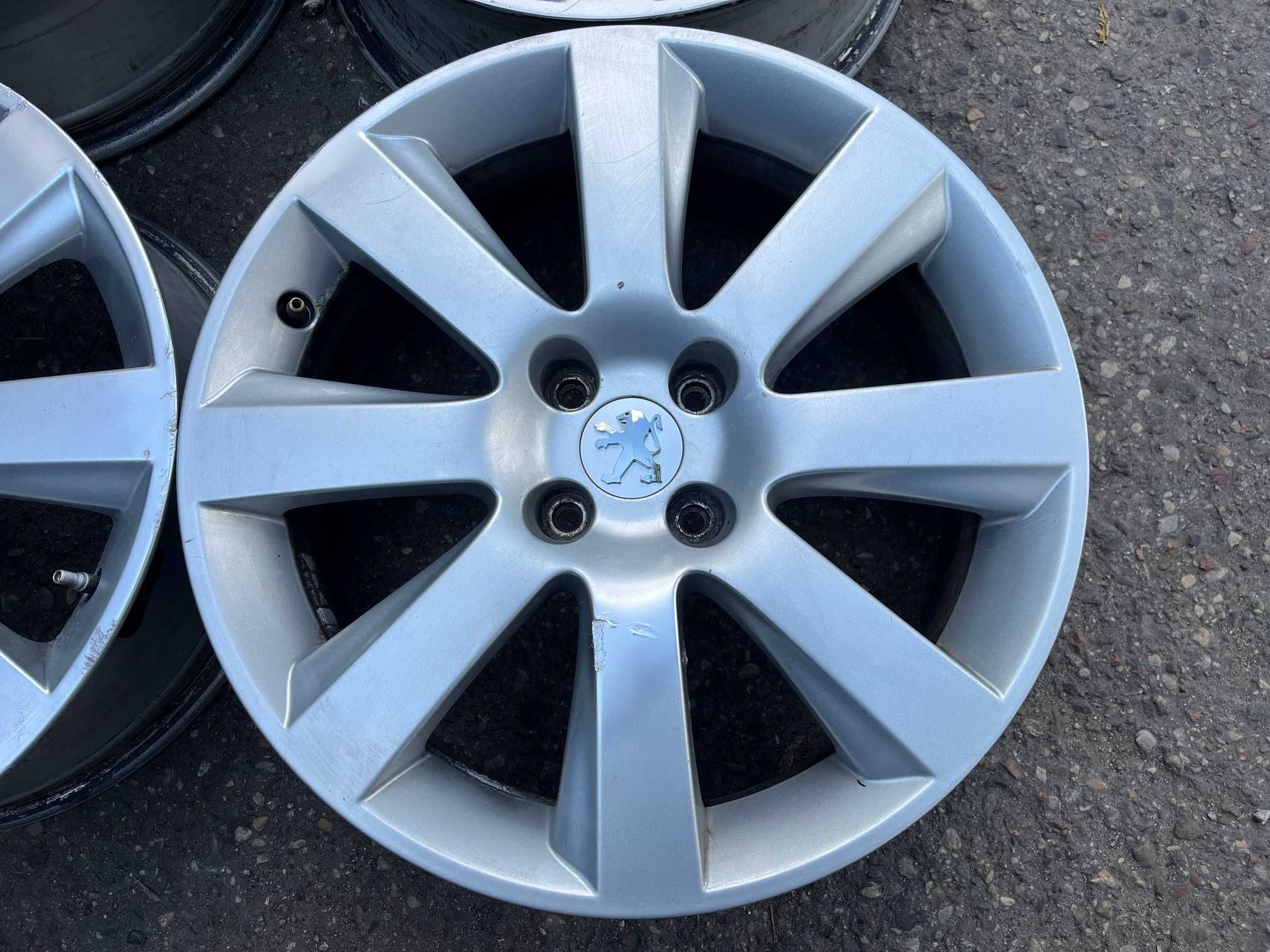 4x alufelgi PEUGEOT 5008 18"x7" rozstaw 4x108 ET 29 + czujniki TPMS