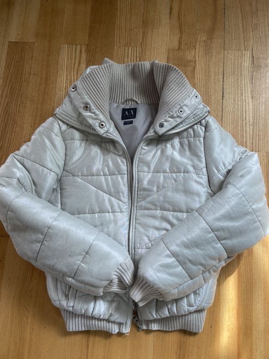 Kurtka Armani Exchange perłowa S