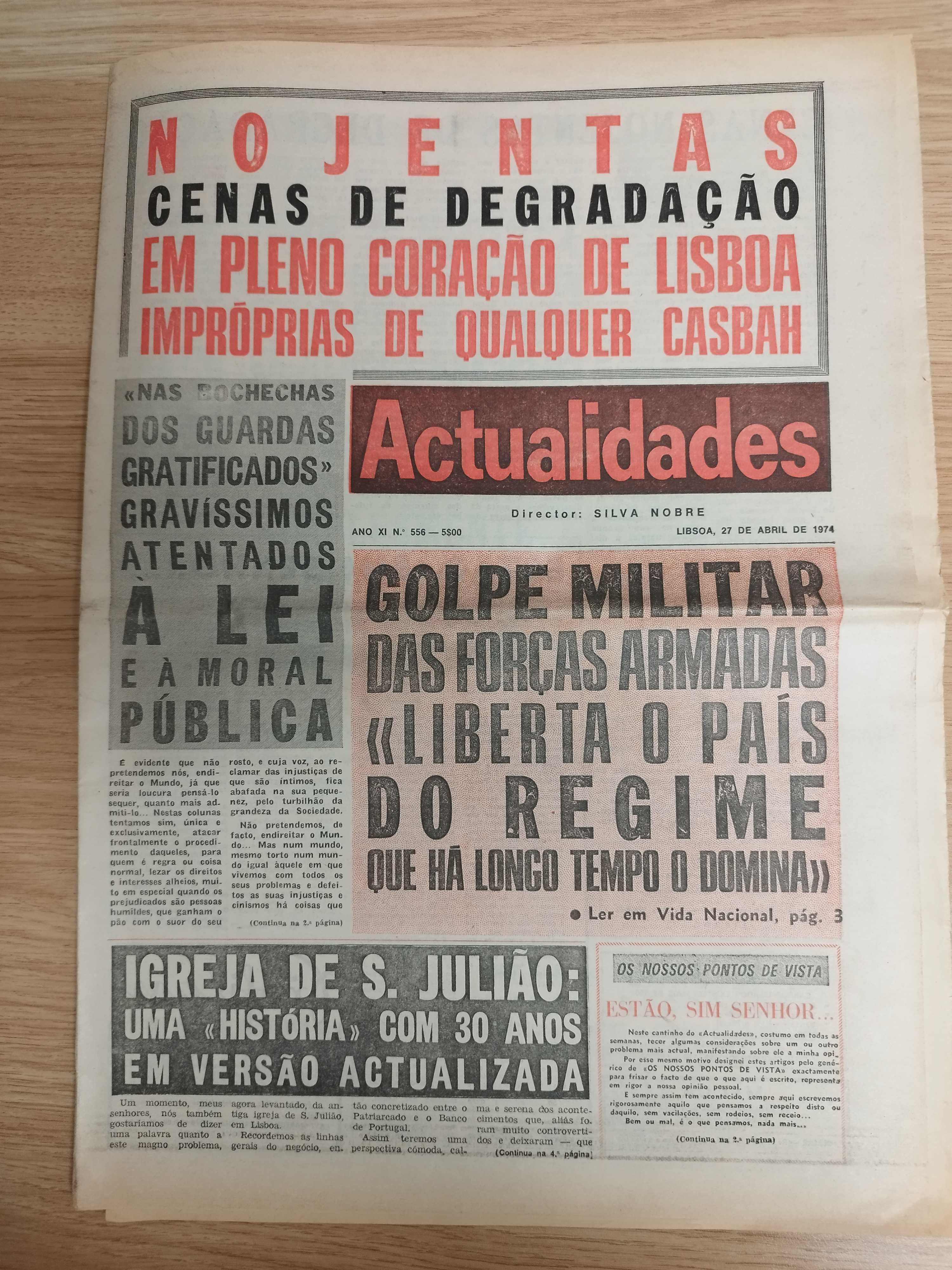 Jornais após revolução de 25 abril 1974