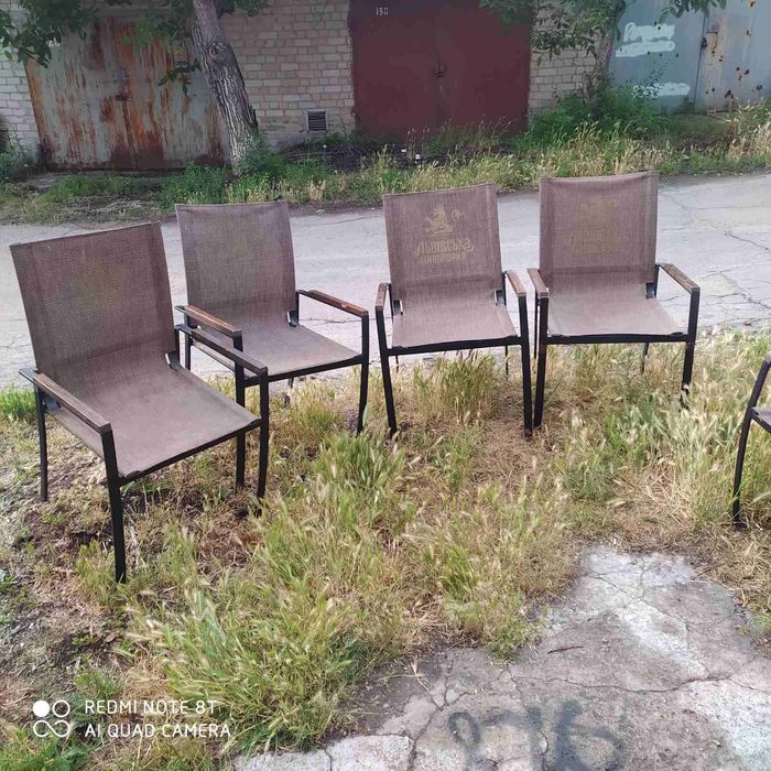 Стулья сетка метал дерево столи комплекти