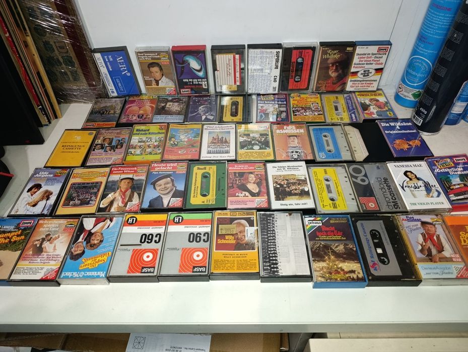 Pakiet 127 sztuk kaset magnetofonowych kasety magnetofonowe