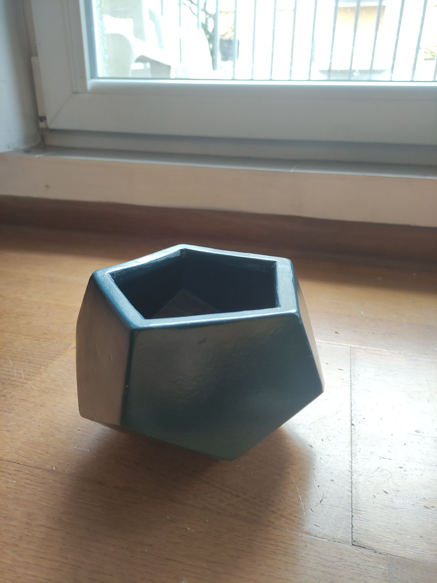 Doniczka ceramiczna GoodHome ozdobna 9 cm niebieska