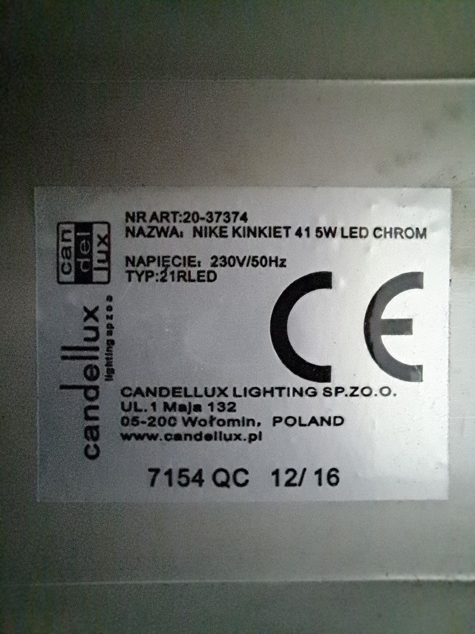 Kinkiety LED 2szt
