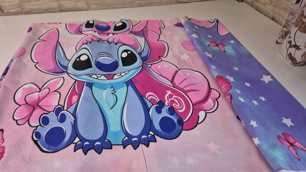 Постіль бязь дитяча пошив стіч герої хлопок стич простинь на гумці